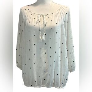 J. Crew 100% cotton sheer top